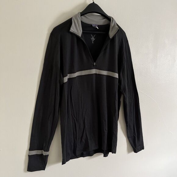 Ibex USA Made Men’s Woolies 250 100% Merino Wool 1/4 Zip Jacket, Gray- Large - Picture 5 of 8